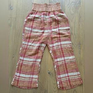 Free People plaid reversible lounge pants. Size Small